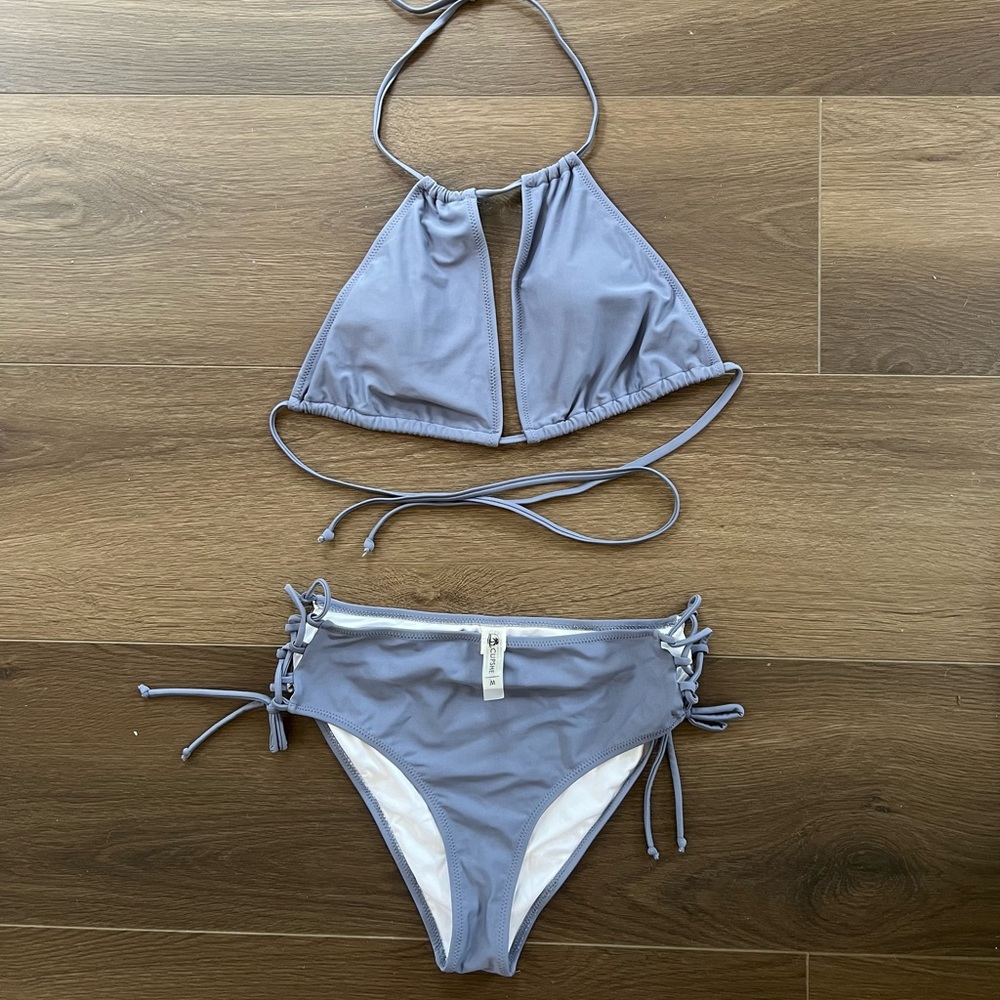 Grey Halter Bikini